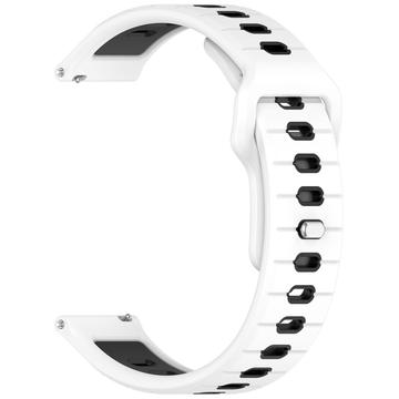 Garmin Vivoactive 6 Zweifarbiges Silikon Sportarmband - Weiß / Schwarz