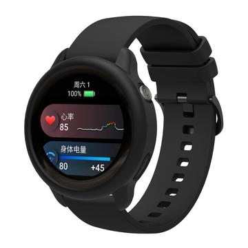 Garmin vivoactive 6 Ersatz-Silikonarmband mit integriertem Rahmen - Schwarz