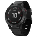 Garmin Fenix 6/5/5 Plus Echtlederband - Schwarz