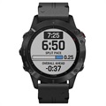 Garmin Fenix 6/5/5 Plus Echtlederband - Schwarz