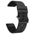 Garmin Fenix 6/5/5 Plus Echtlederband - Schwarz