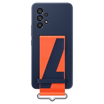 Samsung Galaxy A53 5G Silikon Cover mit Riemen EF-GA536TNEGWW - Navy