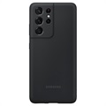 Samsung Galaxy S21 Ultra 5G Silikon Cover EF-PG998TBEGWW - Schwarz