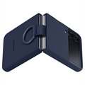 Samsung Galaxy Z Flip4 5G Silikon Cover mit Ring EF-PF721TNEGWW - Navy