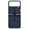 Samsung Galaxy Z Flip4 5G Silikon Cover mit Ring EF-PF721TNEGWW - Navy