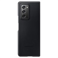 Samsung Galaxy Z Fold2 5G Leder Cover EF-VF916LBEGEU - Schwarz