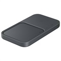 Samsung Super Fast Wireless Charger Duo mit TA EP-P5400TBEGEU - Dunkelgrau