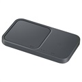 Samsung Super Fast Wireless Charger Duo mit TA EP-P5400TBEGEU - Dunkelgrau