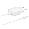 Samsung Schnell Reiseladegerät & USB-C Kabel EP-T1510XWEGEU - 15W - Weiß