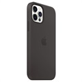 iPhone 12/12 Pro Apple Silikonhülle mit MagSafe MHL73ZM/A - Schwarz