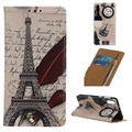 Glam Series Samsung Galaxy A10 Wallet Hülle - Eiffelturm