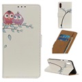Glam Series Samsung Galaxy A10 Wallet Hülle - Eulen