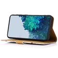 Glam Series OnePlus Nord CE 2 5G Wallet Hülle - Blühender Baum / Blau