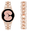 Samsung Galaxy Watch4/Watch4 Classic Glam Edelstahlarmband - Roségold