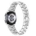 Samsung Galaxy Watch4/Watch4 Classic Glam Edelstahlarmband - Silber