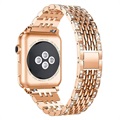 Apple Watch Series 7/SE/6/5/4/3/2/1 Glam Armband - 41mm/40mm/38mm - Roségold