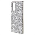 Glitter Series Samsung Galaxy S20 FE Hybrid Hülle - Silber