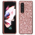 Glitter Serie Samsung Galaxy Z Fold3 5G Hybrid Hülle - Roségold