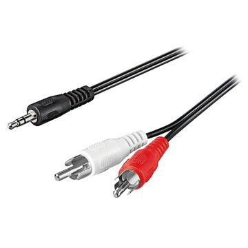 Goobay 3.5mm / 2 x RCA Audio-Kabel Adapter