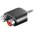 Goobay 3.5mm / 2xRCA Audio Adapter - Schwarz