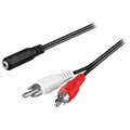 Goobay 3.5mm weiblich / 2x RCA männlich Audio-Kabel - 1.4m