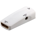 Goobay Compact Weiblicher HDMI / VGA Adapter mit Audioeingang