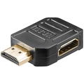 Goobay HDMI 2.0 270-degree Seitlicher Anschluss Adapter - Schwarz