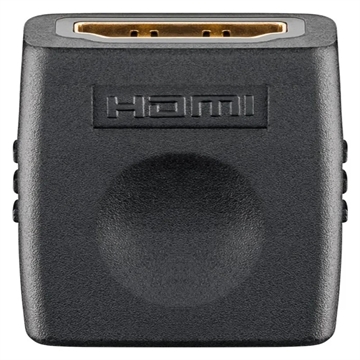 Goobay HDMI 2.0 Adapter - Vergoldet - Schwarz