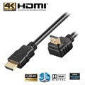 Goobay Highspeed HDMI Kabel mit Internet - 90° Gedreht - 1m
