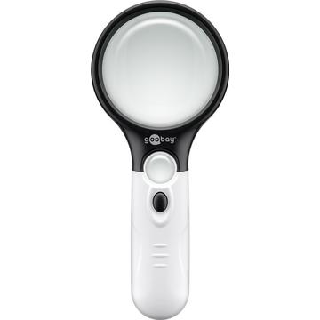 Goobay LED-Leselupe - Schwarz / Weiß