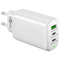 Goobay Multiport Schnellladegerät - 65W, 2x USB-C, USB-A