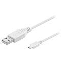 Goobay USB 2.0 / MicroUSB Kabel - Weiß