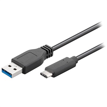 Goobay USB 3.0 / USB Typ-C Kabel - 0.5m - Schwarz