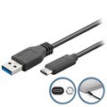 Goobay USB 3.0 / USB Typ-C Kabel - 1m - Schwarz