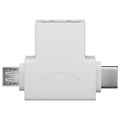 Goobay USB 3.0 zu MicroUSB und USB-C T-Adapter