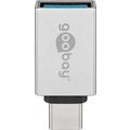 Goobay USB-C auf USB-A Buchse Adapter - Silber