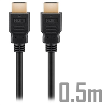 Goobay Ultra High Speed HDMI 2.1 8K Kabel - 0.5m - Schwarz