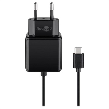 Goobay Universal USB-C Wand-Ladegerät - 15W, 5V/3A - Schwarz