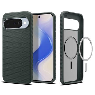 Google Pixel 10/10 Pro Spigen Liquid Air Mag MagSafe TPU Hülle - Abyss Grün