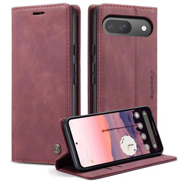 Google Pixel 10/10 Pro Caseme 013 Serie Schutzhülle mit Geldbörse - Weinrot