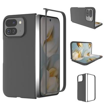 Google Pixel 10 Pro Fold Gummierte Kunststoff Hülle - Schwarz