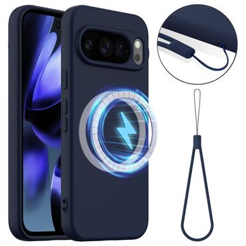 Google Pixel 10 Pro Liquid Silikonhülle - MagSafe-kompatibel - Dunkel Blau