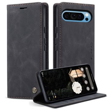 Google Pixel 10 Pro XL Caseme 013 Serie Schutzhülle mit Geldbörse - Schwarz