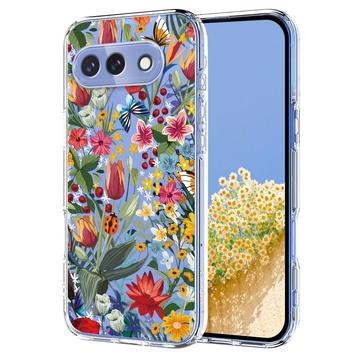 Google Pixel 10a TPU-Hülle mit Blumenmuster - Lilien