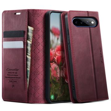 Google Pixel 11 Pro XL Caseme 033 Kalb Textur Brieftasche Hülle mit RFID-Blockierung - rot