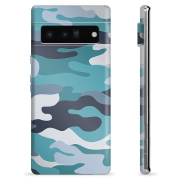 Google Pixel 6 Pro TPU Hülle - Blaue Tarnung