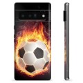 Google Pixel 6 Pro TPU Hülle - Fußball Flamme