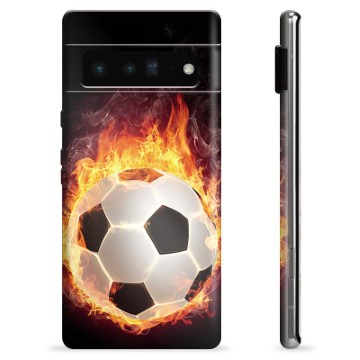 Google Pixel 6 Pro TPU Hülle - Fußball Flamme