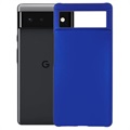 Google Pixel 6 Gummierte Kunststoff Hülle - Blau