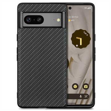 Google Pixel 7 Hybrid Hülle - Karbonfaser - Schwarz